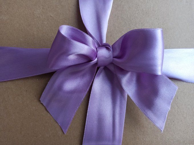 Promotion ruban satin lavande 40mm - 50 mètres