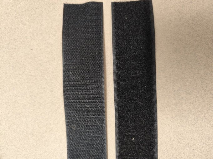 Velcro à coudre noir 16 mm - 25 mètres