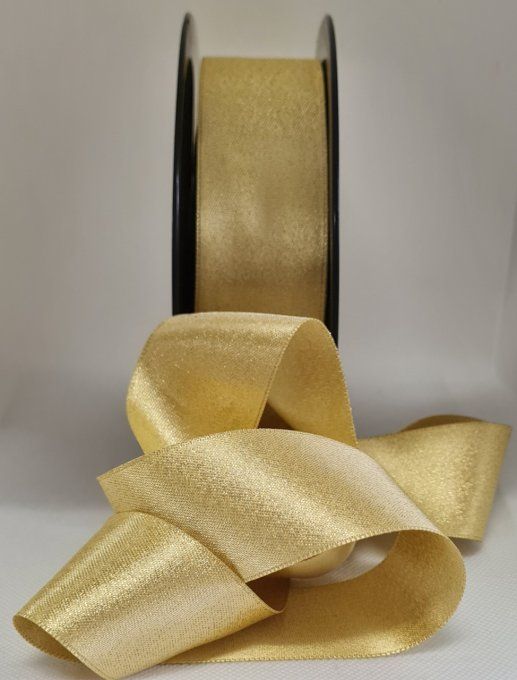 Ruban doré 40mm au mètre
