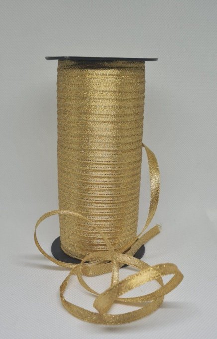 Ruban doré  10 mm au mètre