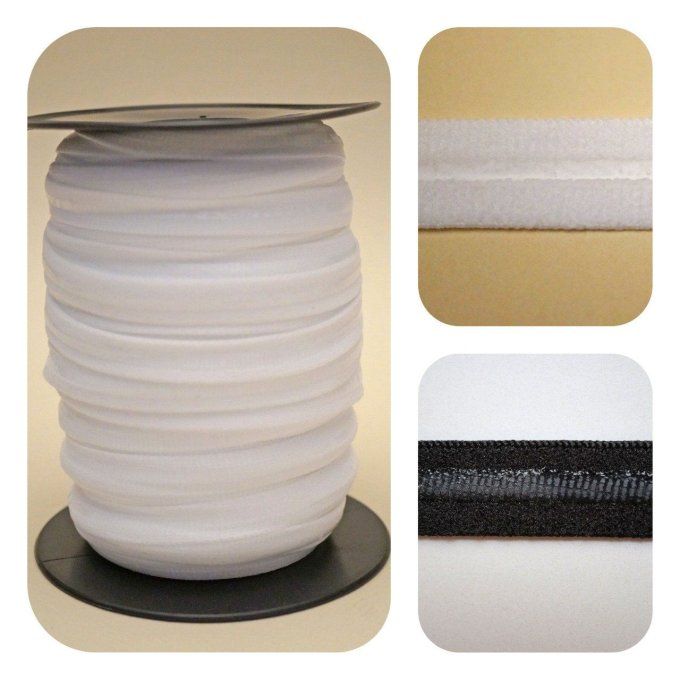 Elastique antiglisse ou antidérapant blanc au mètre