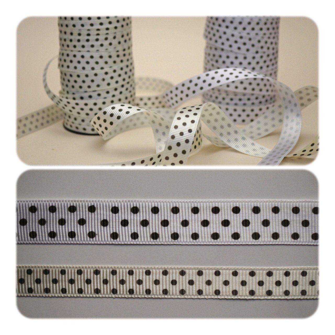 Gros grain polyester petit pois