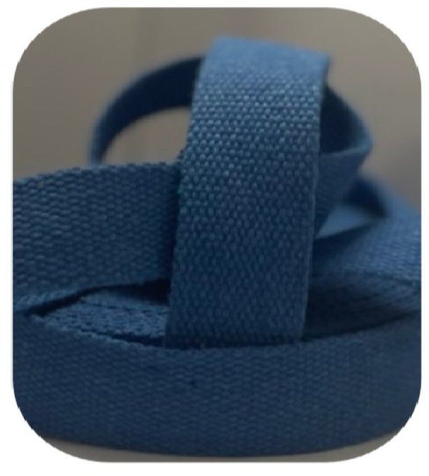 Sangle coton bleu roi au mètre, 30 ou 40 mm