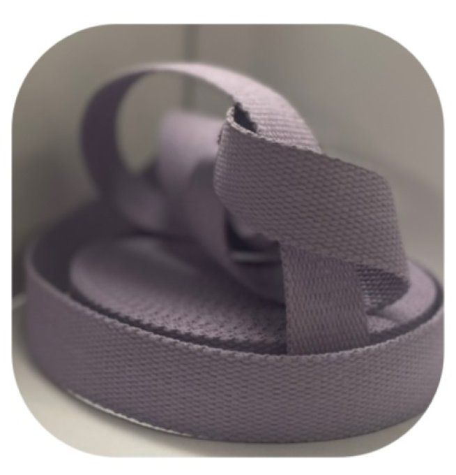 Sangle coton parme au mètre, 30 ou 40 mm