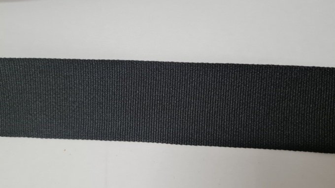 Sangle polyester 30mm noir - 50 mètres