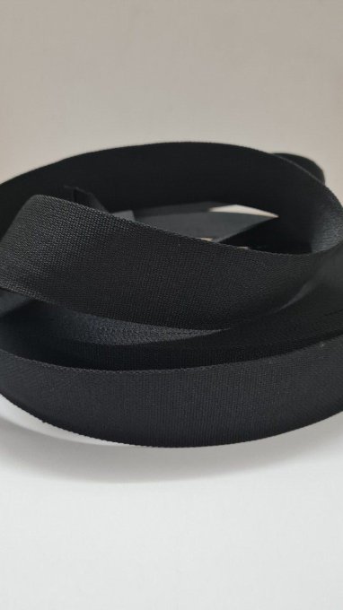 Sangle polyester noire 30 mm au mètre - Axe Mode