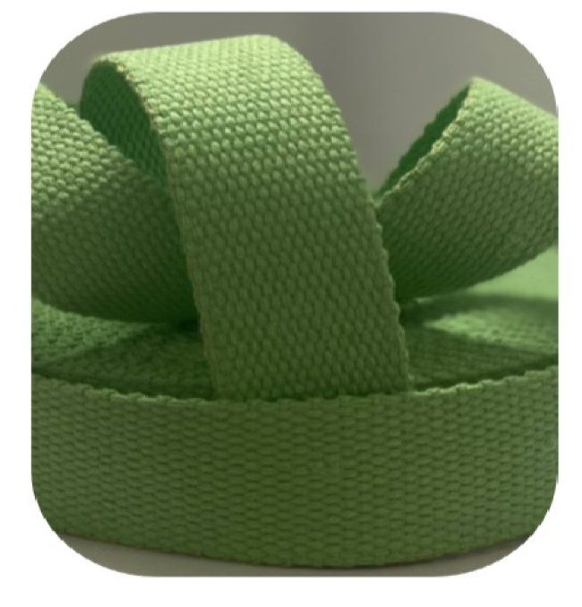 Sangle coton pour sac pistache 30 mm ou 40 mm au mètre