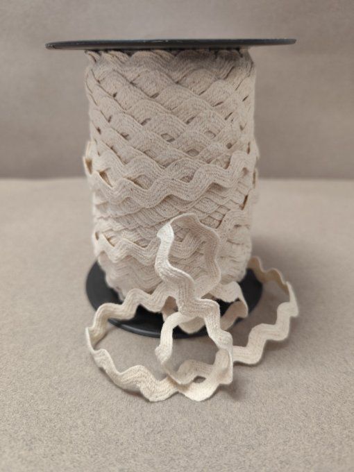 Serpentine coton écru 3 mm au mètre