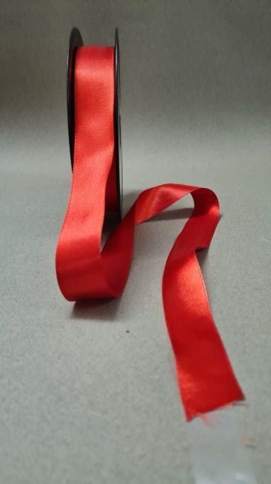 Ruban satin Rouge au mètre