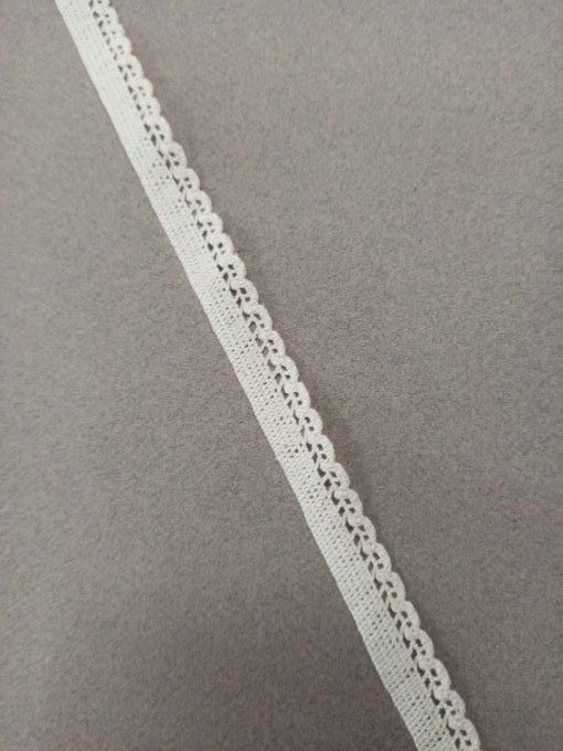 Dentelle Macramé au mètre - 12mm écru - 
