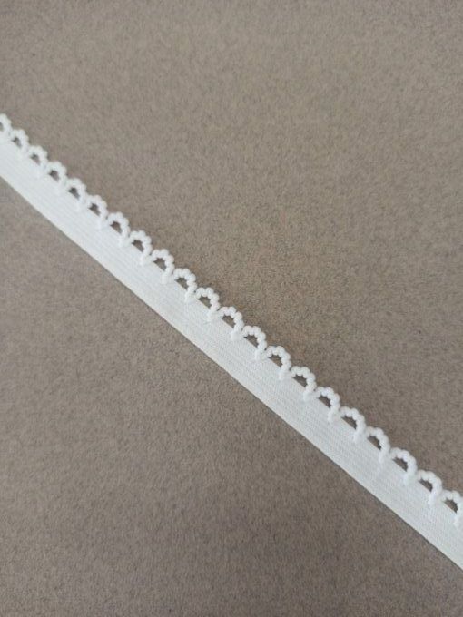 Elastique lingerie 12 mm blanc au mètre 