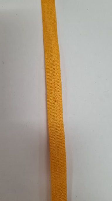 Biais coton moutarde au mètre