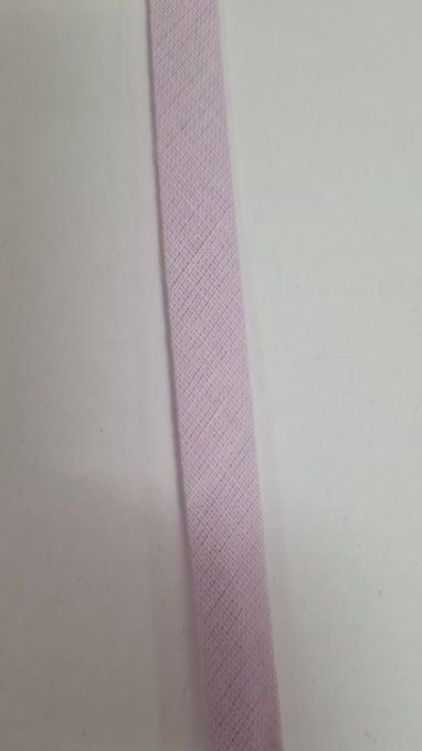 Biais coton parme au mètre