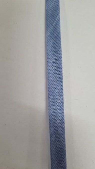 Biais coton bleu ciel au mètre