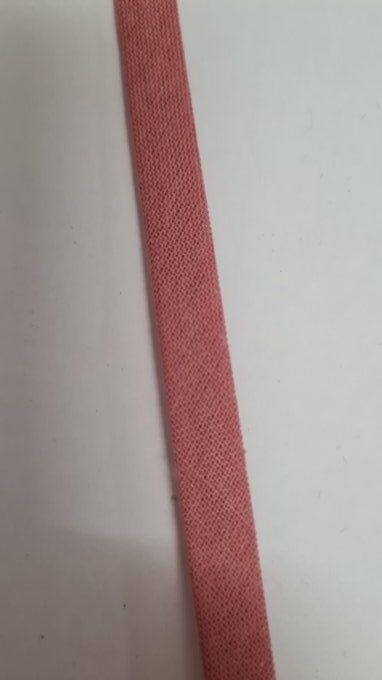Biais coton rose foncé au mètre