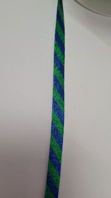 Biais lurex bleu vert forêt 10 mm vendu au mètre – Axe Mode Paris