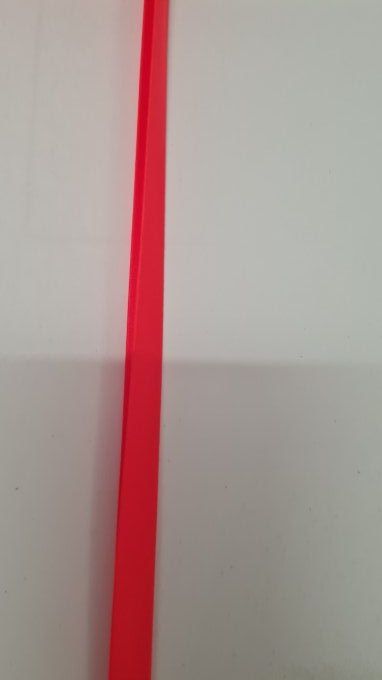 Biais satin corail fluo au mètre