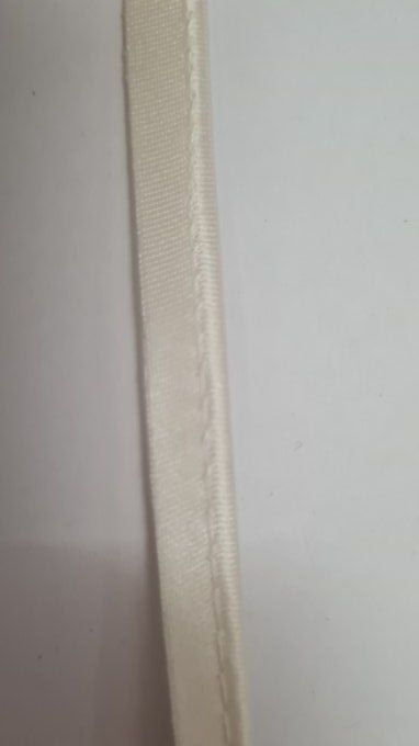 Passepoil satin écru au mètre