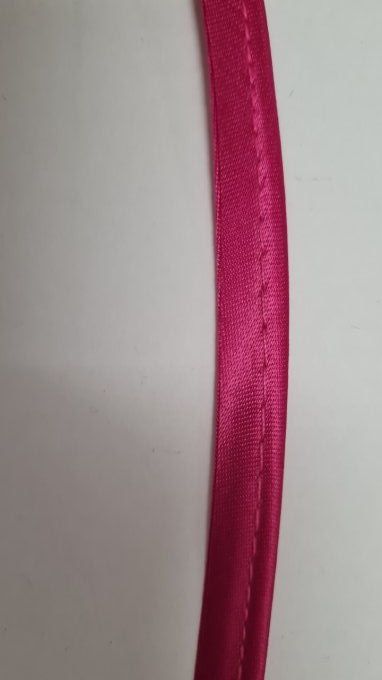Passepoil satin fushia au mètre