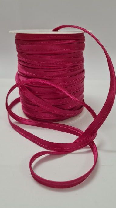 Passepoil satin fushia au mètre