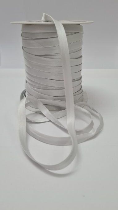 Biais satin gris clair au mètre