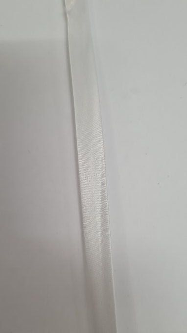 Biais satin blanc au mètre