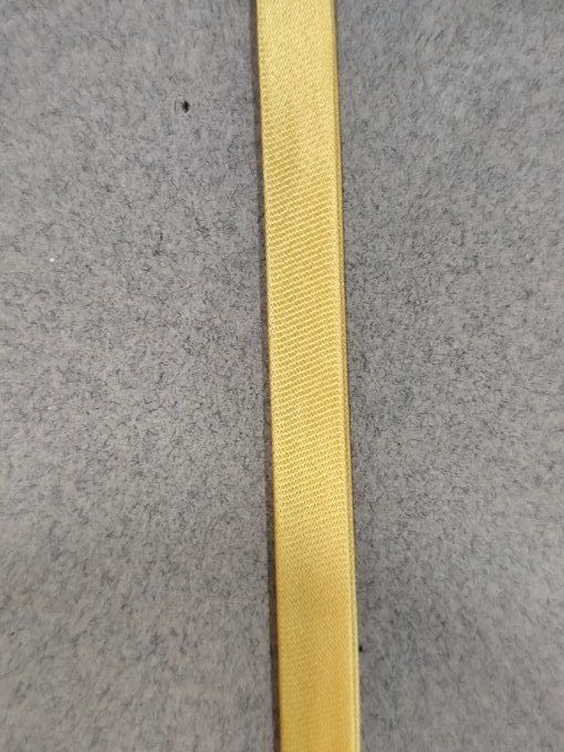 Biais satin golden cream 10mm au mètre
