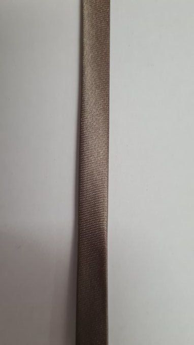 Biais satin taupe au mètre
