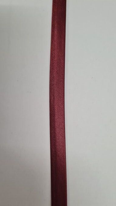 Biais satin lie de vin au mètre