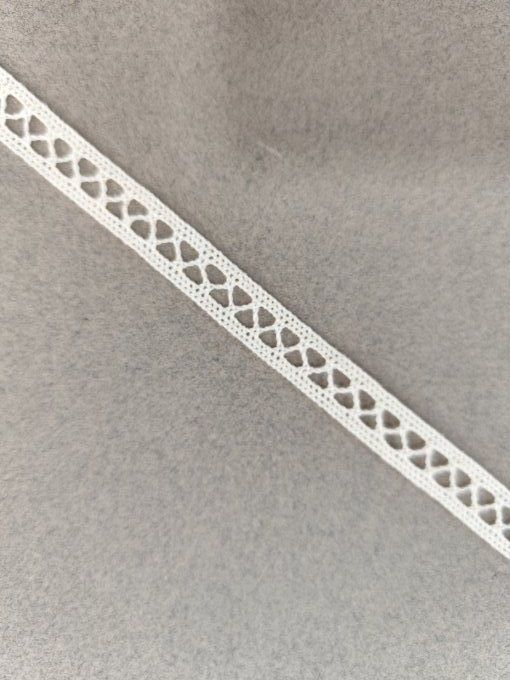 Galon macramé écru 12 mm au mètre