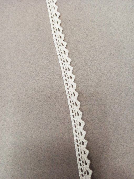 Dentelle Macramé au mètre - 12mm écru -