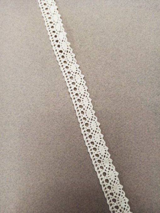 Galon macramé écru 15 mm au mètre