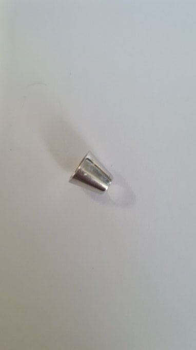 Embout cordon métal conique 8mm à la pièce