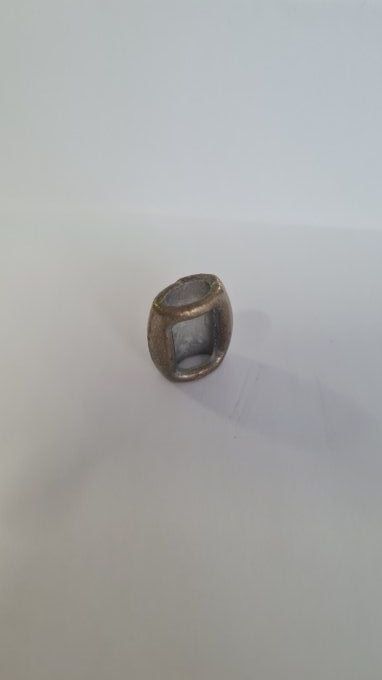 Embout cordon métal perle 12mm à la pièce