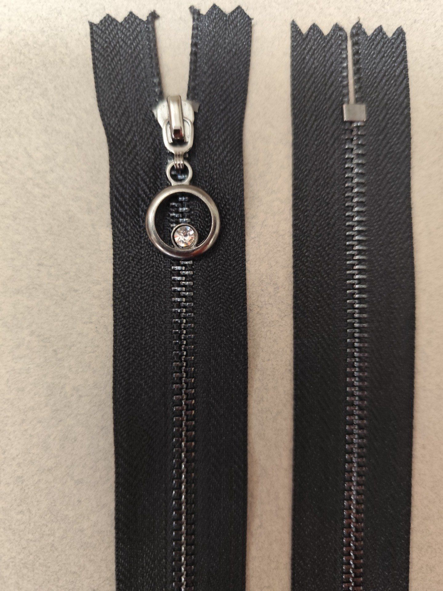 Fermeture métal fixe canon de fusil 35cm à la pièce