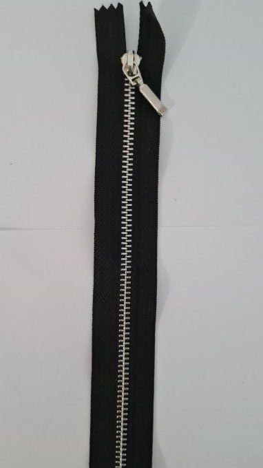 Fermeture métal 35cm fixe curseur long à la pièce