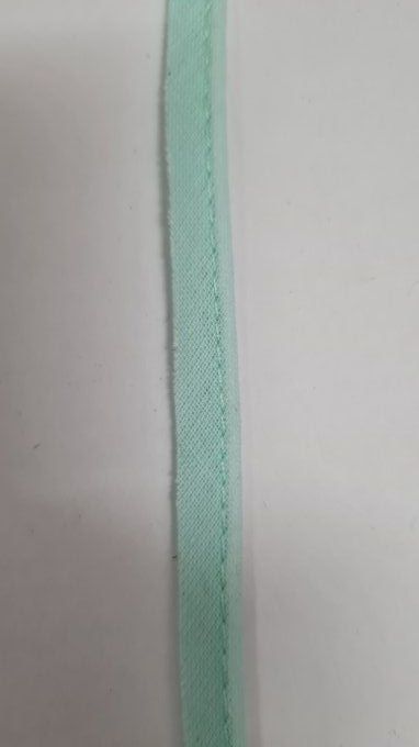 Passepoil coton vert d'eau au mètre