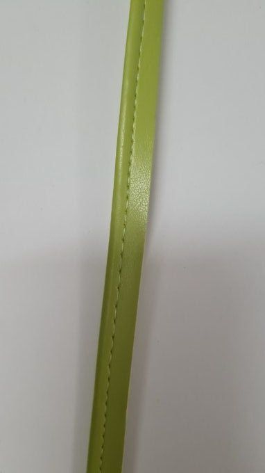 Passepoil imitation cuir anis au mètre