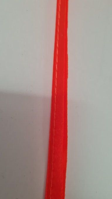 Passepoil satin orange fluo au mètre