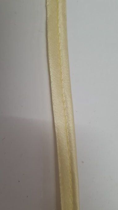 Passepoil satin jaune au mètre
