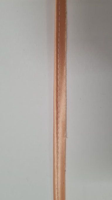 Passepoil satin saumon au mètre