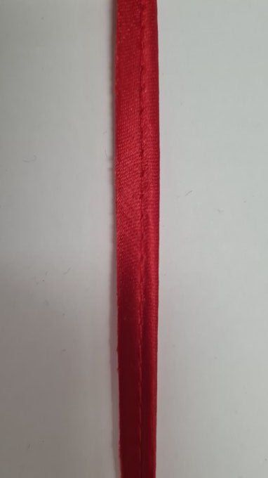 Passepoil satin corail au mètre