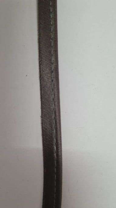 Passepoil satin gris au mètre