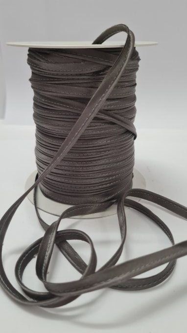 Passepoil satin gris au mètre