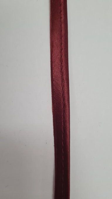 Passepoil satin lie de vin au mètre