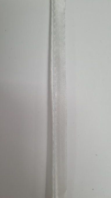 Passepoil satin gris perle au mètre