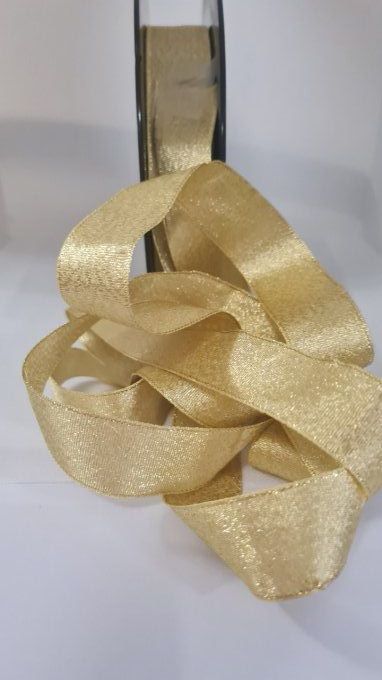Ruban doré 25mm au mètre