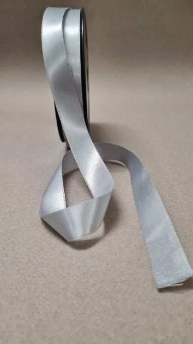 Ruban satin gris souris au mètre