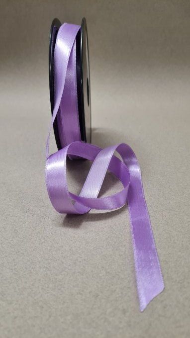 Ruban satin lavande au mètre