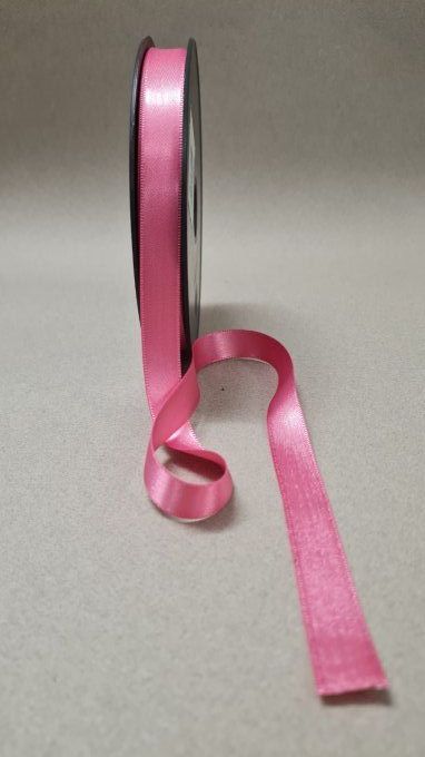 Ruban satin rose foncé au mètre